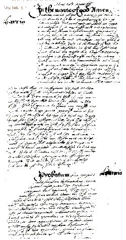 A page of an old letter written in german.