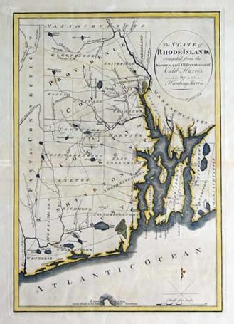 A map of the state of massachusetts from 1 8 0 5.